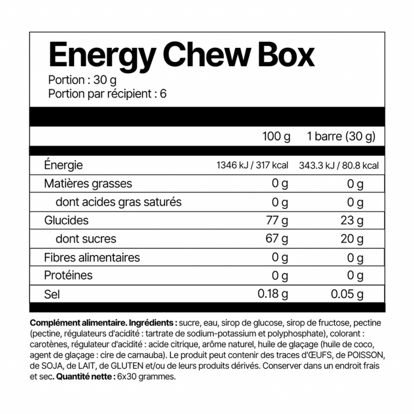 Energy Chew Box (6pcs)